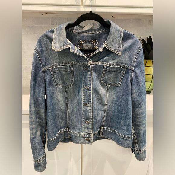 J. Jill Jackets & Blazers - J.Jill Petite Large Denim Jacket